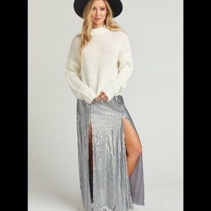 Show me your mumu sequins maxi skirt